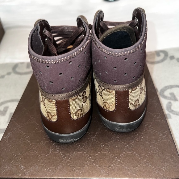 Authentic Gucci high top sneakers, size 5 - Picture 8 of 9